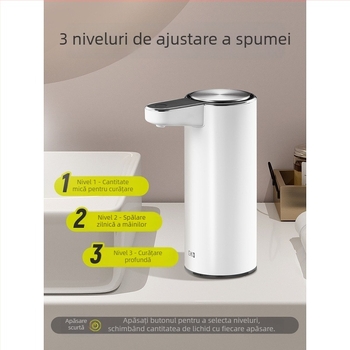 Dispenser de săpun spumos din oțel inox cu senzor inteligent – automat, certificat CE, pentru chiuveta din bucătărie și baie
