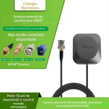 Antena GNSS pentru poziționare în vehicul – GPS + Beidou, receptor activ de sateliți, antenă externă ceramică