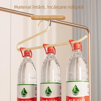 Suport de prosoape montat pe perete, fără găuri, cu un singur braț, PET material, pachet de 10