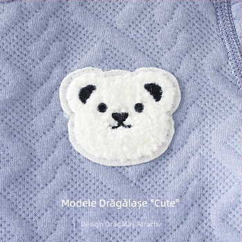 Set de pijamale din bumbac pentru copii, două piese, talie înaltă pentru protecția abdomenului, cald, pentru bebeluși și copii între 1 și 3 ani