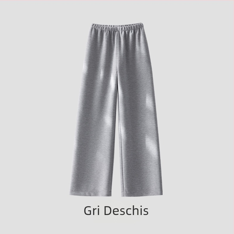 Pantaloni damă din amestec lână-acetat, croială dreapta-largă, talie înaltă, stil elegant de birou, toamnă-iarnă 2025