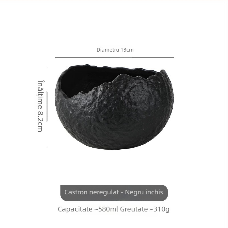 Vas de porțelan pentru desert/iaurt, stil occidental, culoare sub-glazură, modern minimalist, cuptor cu microunde indisponibil