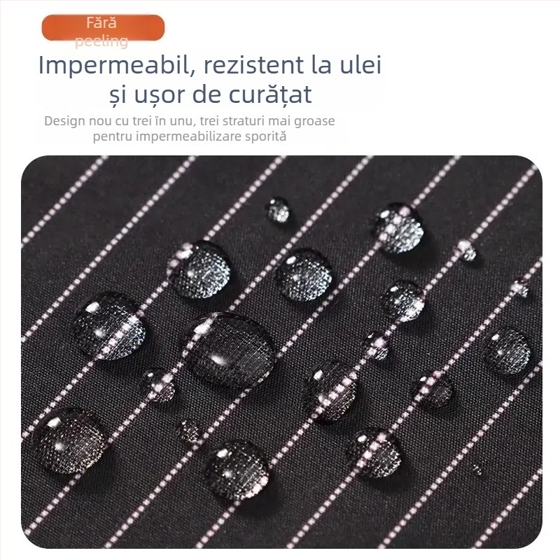 Șorț cu prosop detașabil pentru mâini, fără mâneci, impermeabil și rezistent la ulei, poliester