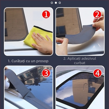 Bandă de etanșare din silicon pentru lunetă auto, modelul 123-17, etanșare impermeabilă a plafonului din sticlă