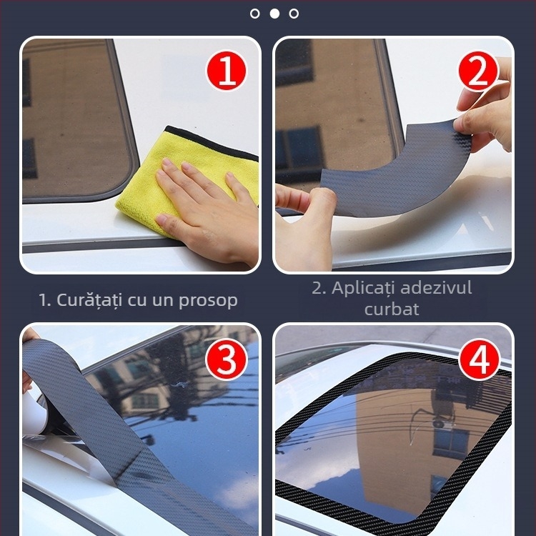 Bandă de etanșare din silicon pentru lunetă auto, modelul 123-17, etanșare impermeabilă a plafonului din sticlă