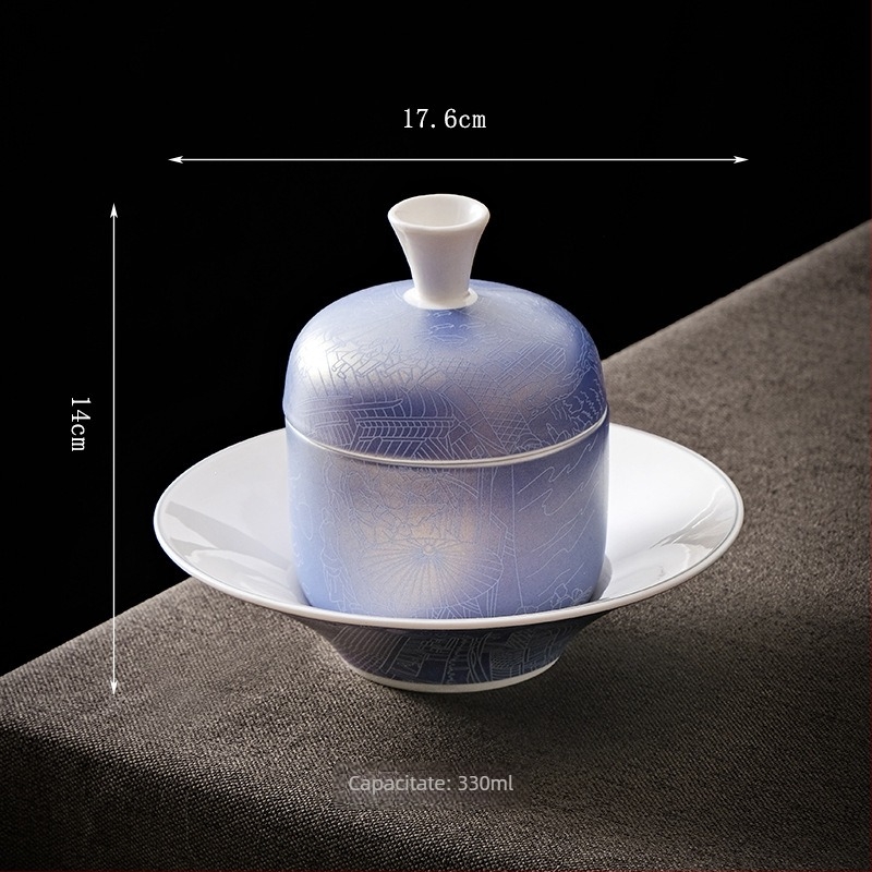 Set ceramic porționat pentru supă și tocăniță, stil hotelier, veselă pentru restaurant cu sală privată; Material ceramic rezistent la temperaturi înalte; Cod Jinxiu