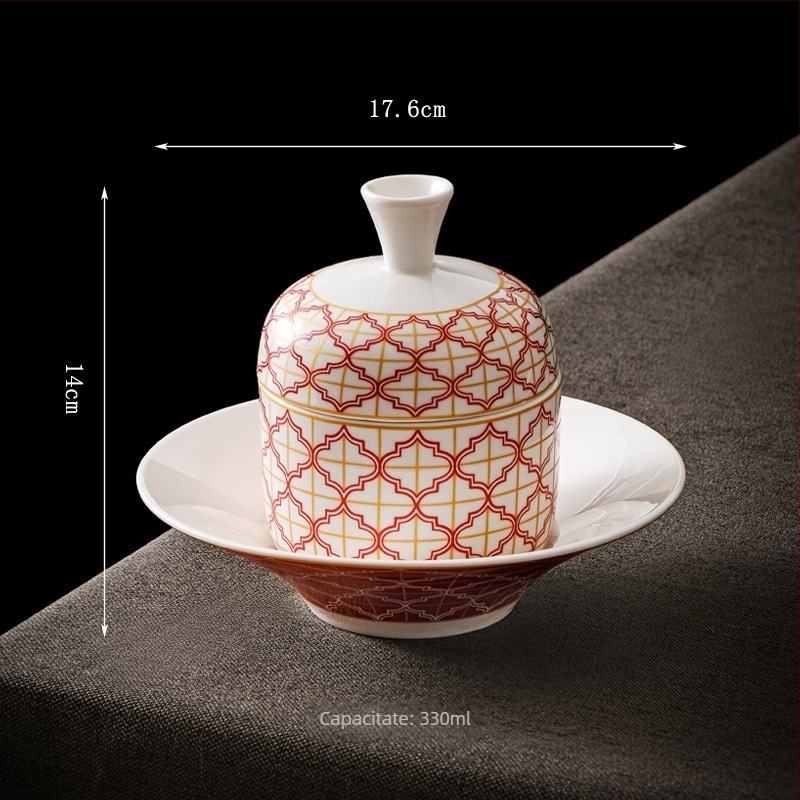 Set ceramic porționat pentru supă și tocăniță, stil hotelier, veselă pentru restaurant cu sală privată; Material ceramic rezistent la temperaturi înalte; Cod Jinxiu