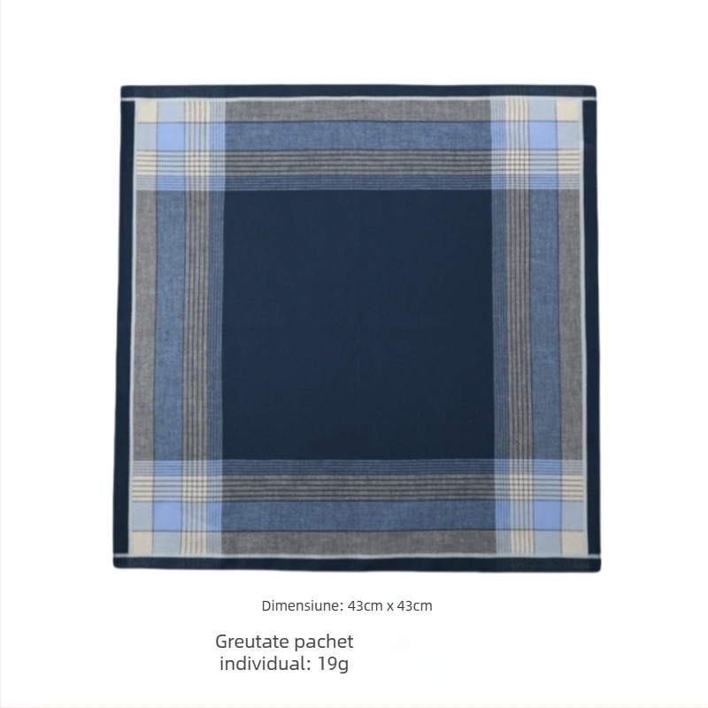 Yan su xing 3 bucăți batistuțe din bumbac 100% cu logo, 19,5 g fiecare