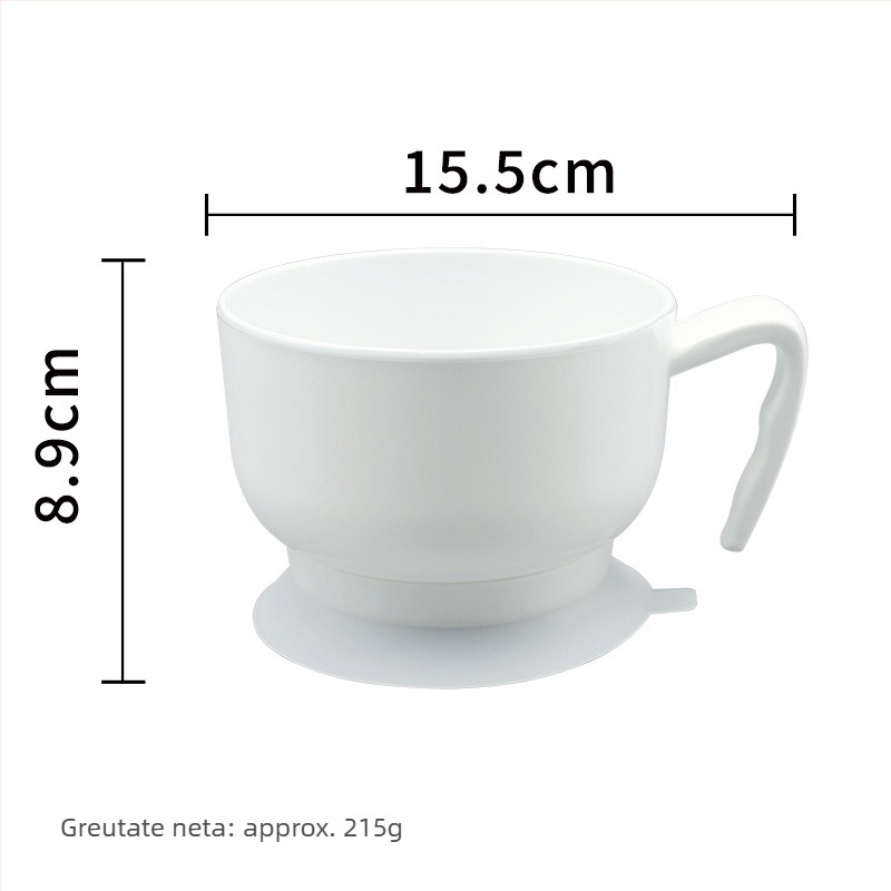 Bol rotund din melamină, culoare solidă, compatibil cu microundele, personalizabil, destinat îngrijirii persoanelor în vârstă