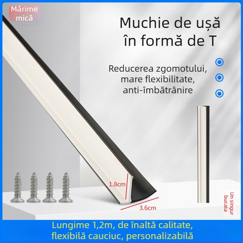 Bandă de etanșare din cauciuc în formă de T pentru ușa triciclului electric