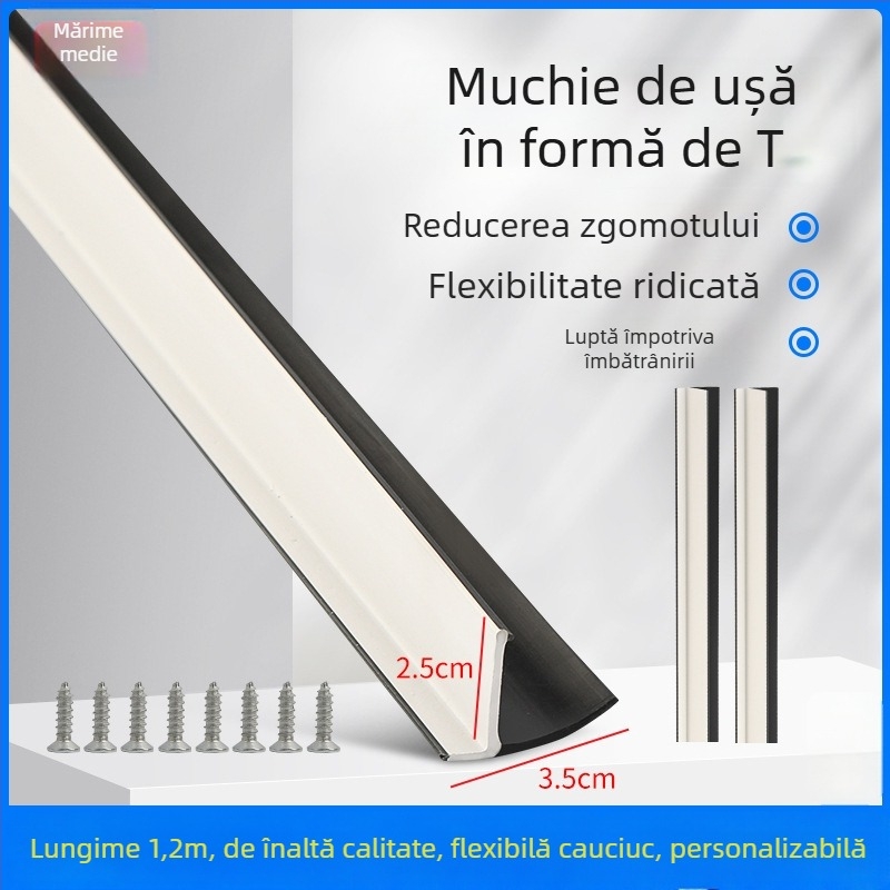 Bandă de etanșare din cauciuc în formă de T pentru ușa triciclului electric