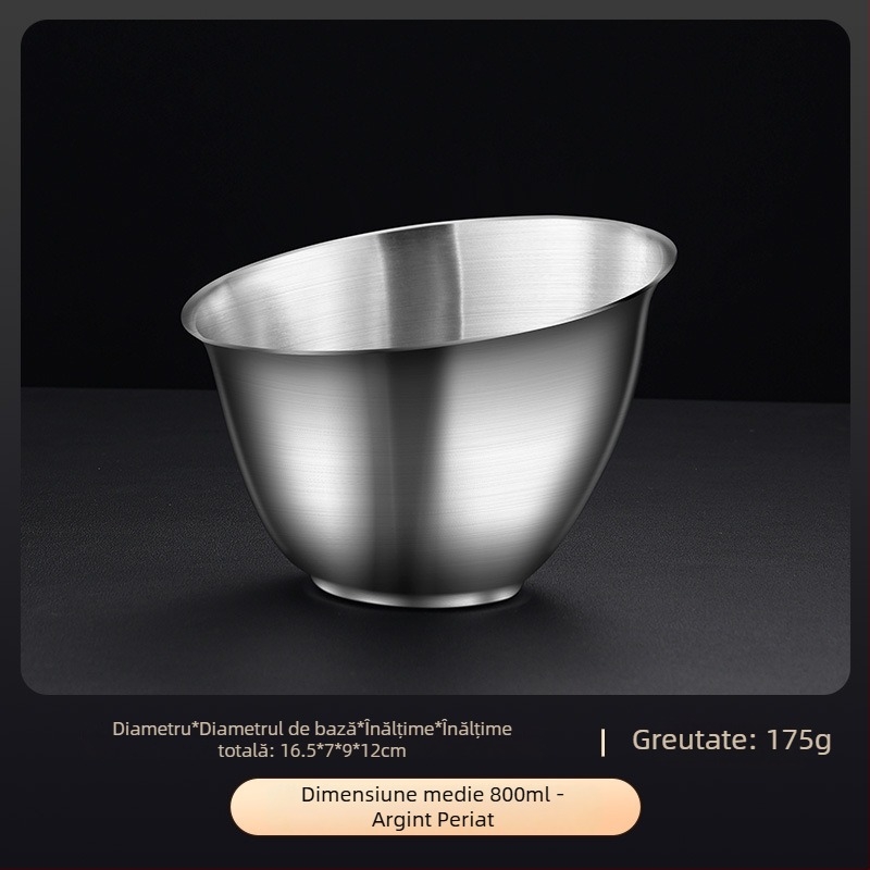 Vas de servire din oțel inoxidabil, formă neregulată, suprafață electroplacată, logo imprimat, personalizare disponibilă (Material: oțel inoxidabil; Formă: neregulată; Suprafață: electroplacată; Logo: imprimat; Personalizare: disponibilă)