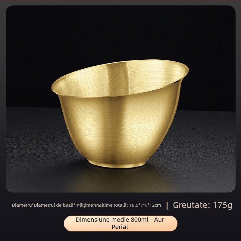 Vas de servire din oțel inoxidabil, formă neregulată, suprafață electroplacată, logo imprimat, personalizare disponibilă (Material: oțel inoxidabil; Formă: neregulată; Suprafață: electroplacată; Logo: imprimat; Personalizare: disponibilă)