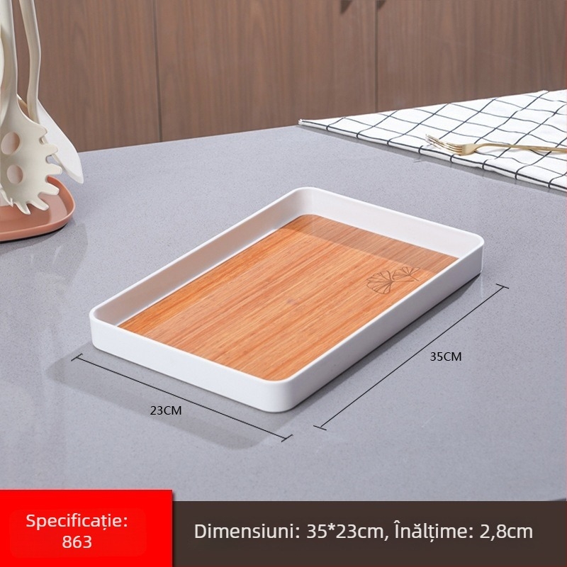 Tavă Pallet pentru vesela, stil modern minimalist, material PP, personalizare logo disponibilă, potrivită pentru ceai, cafea și fructe