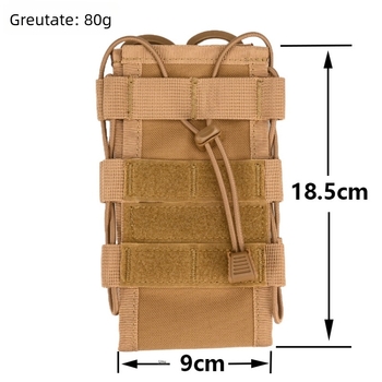 Gențiță din nylon pentru apă, talie tactică cu extindere, opțiune crossbody, buzunar Walkie-Talkie și trusă medicală, ușoară 130 g