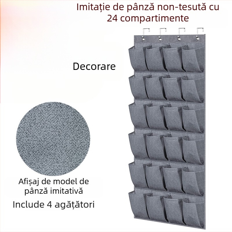 Sac de depozitare suspendat, 24 buzunare, din material nețesut, model BE-GD004-3, multifuncțional