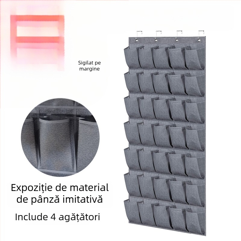 Sac de depozitare suspendat, 24 buzunare, din material nețesut, model BE-GD004-3, multifuncțional