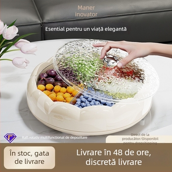 Abxtao Platou de fructe din plastic, stil crem, lansat iarna 2024.