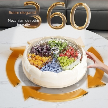 Abxtao Platou de fructe din plastic, stil crem, lansat iarna 2024.