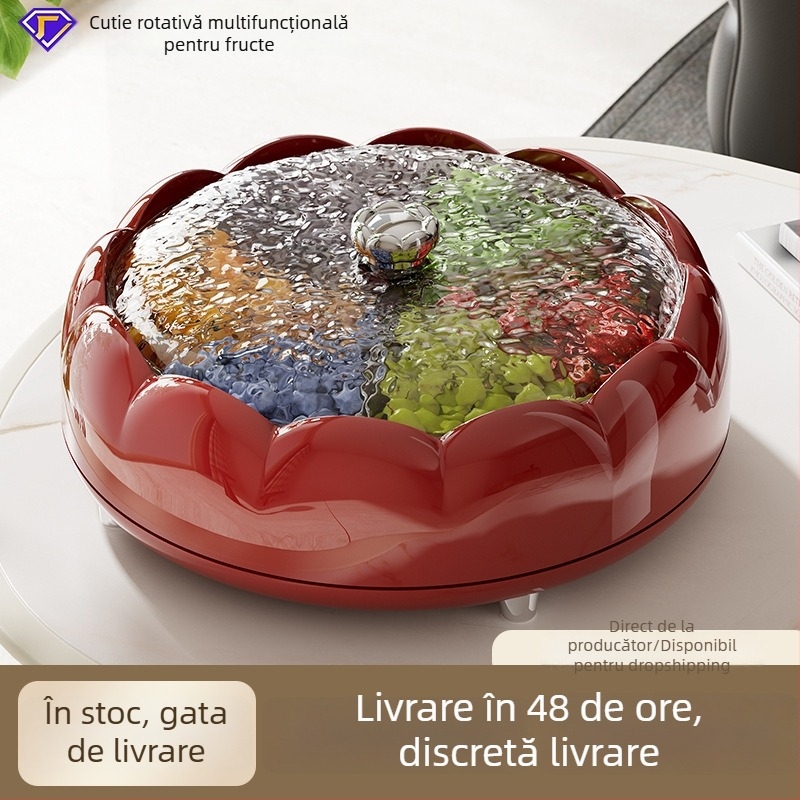 Abxtao Platou de fructe din plastic, stil crem, lansat iarna 2024.