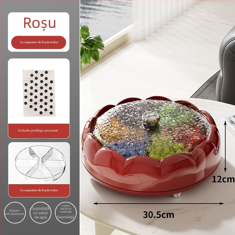 Abxtao Platou de fructe din plastic, stil crem, lansat iarna 2024.