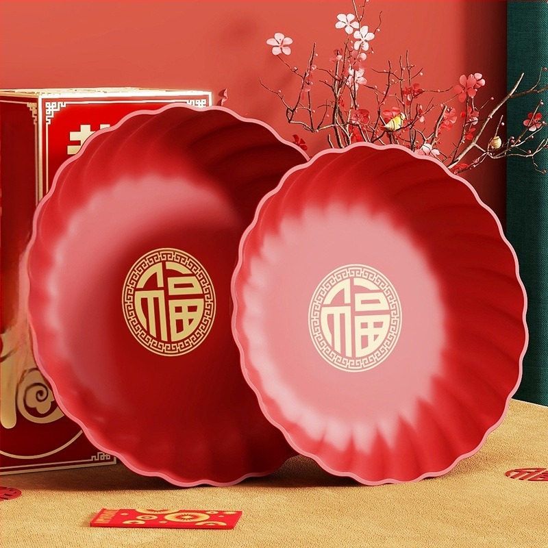 Farfurie de fructe din plastic – stil luxos ușor retro, lansare în 2024, calitate de primă clasă