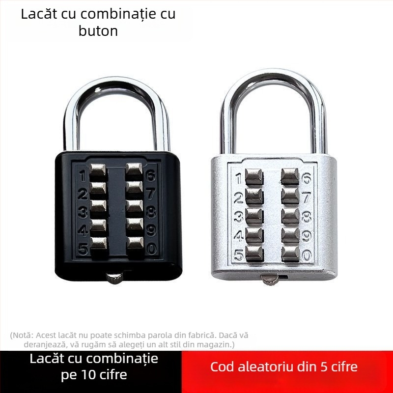 Lacăt cu cod pentru bagaje, dulapuri, sertare de cămin și rucsaci