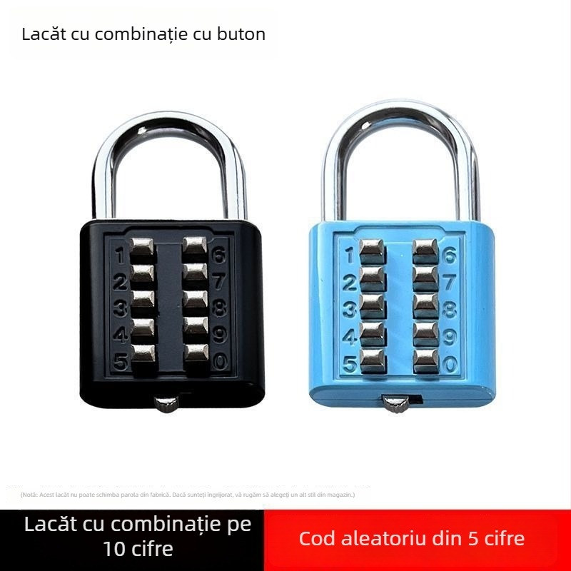 Lacăt cu cod pentru bagaje, dulapuri, sertare de cămin și rucsaci
