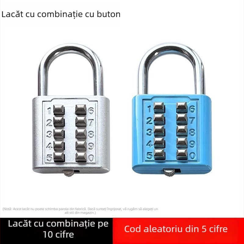 Lacăt cu cod pentru bagaje, dulapuri, sertare de cămin și rucsaci