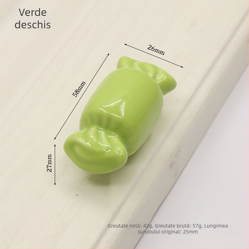 Maner ușă dulap 1361 candy, din ceramică și cupru, montaj ascuns, stil modern minimalist
