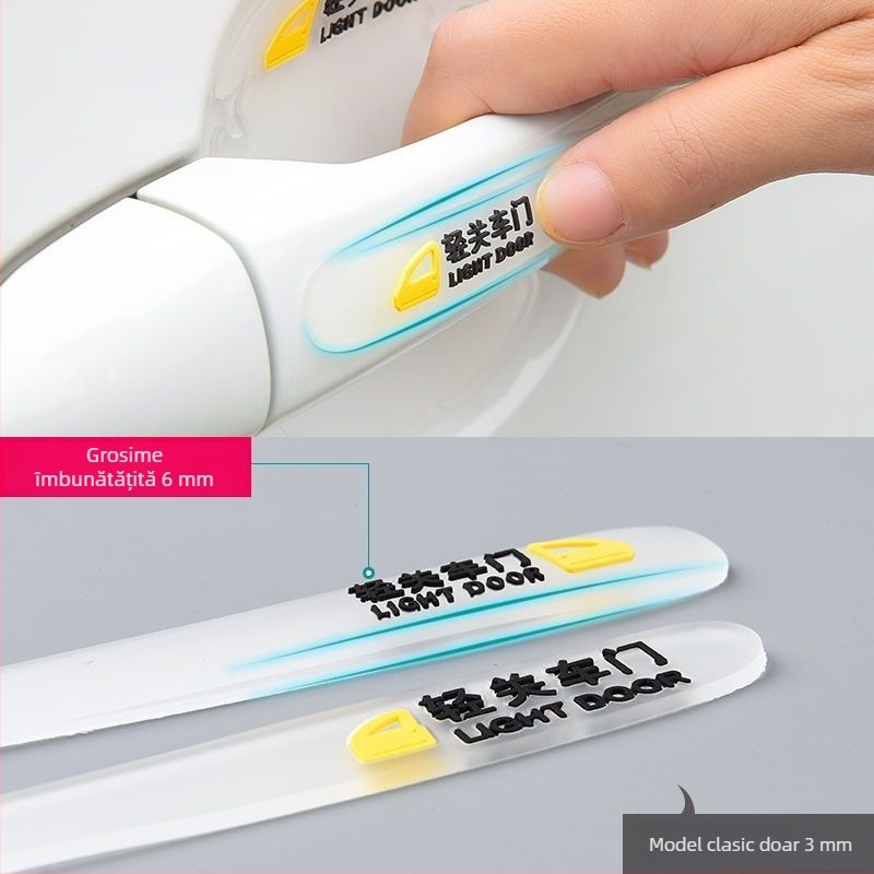 Film protector PVC pentru mânerul ușii mașinii – protecție împotriva zgârieturilor, autocolant universal