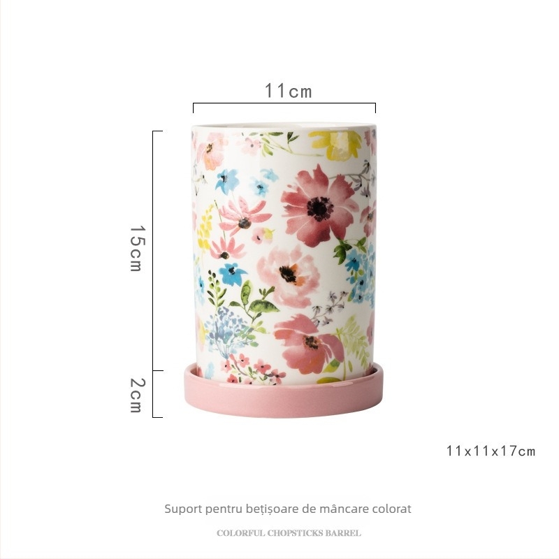 Suport ceramic pentru bețișoare cu drenaj, seria Chopstick holder, brand Royal porcelain craftsman