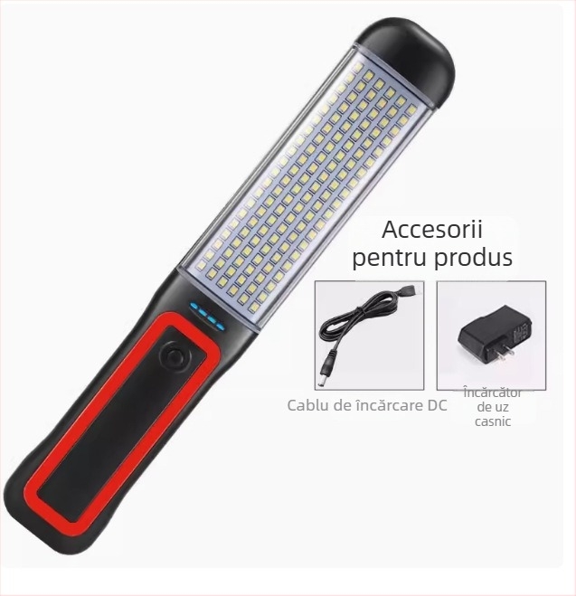 Lampa de lucru auto cu LED pentru întreținere, lampă de urgență magnetică cu power bank încorporat, ultraușoară și subțire