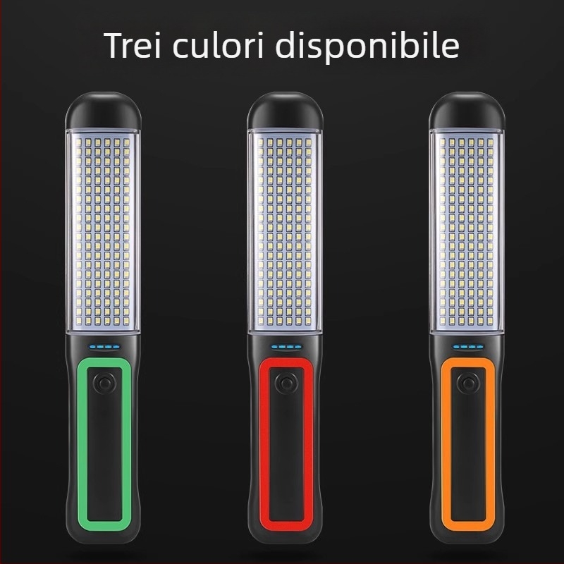 Lampa de lucru auto cu LED pentru întreținere, lampă de urgență magnetică cu power bank încorporat, ultraușoară și subțire