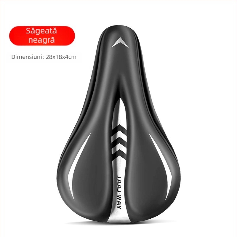 Șa de bicicletă, JAAJ-WAY, model JJXDBKGJZT-808, material PU + gel de silicon, potrivit pentru biciclete obișnuite