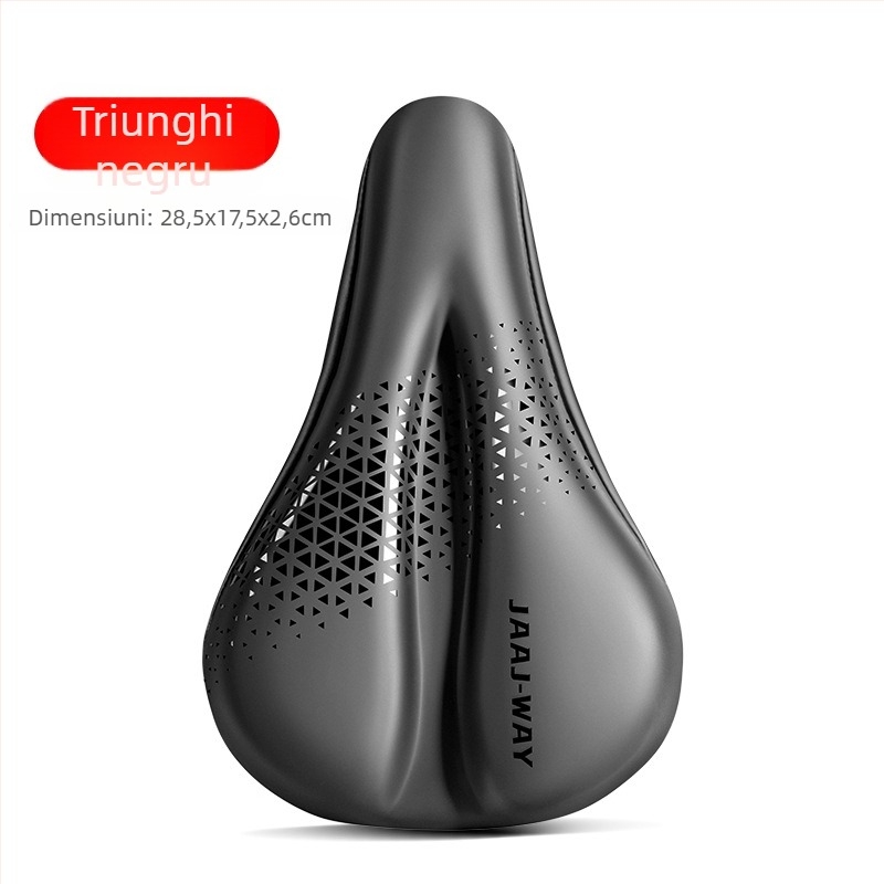 Șa de bicicletă, JAAJ-WAY, model JJXDBKGJZT-808, material PU + gel de silicon, potrivit pentru biciclete obișnuite