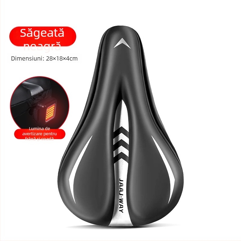 Șa de bicicletă, JAAJ-WAY, model JJXDBKGJZT-808, material PU + gel de silicon, potrivit pentru biciclete obișnuite