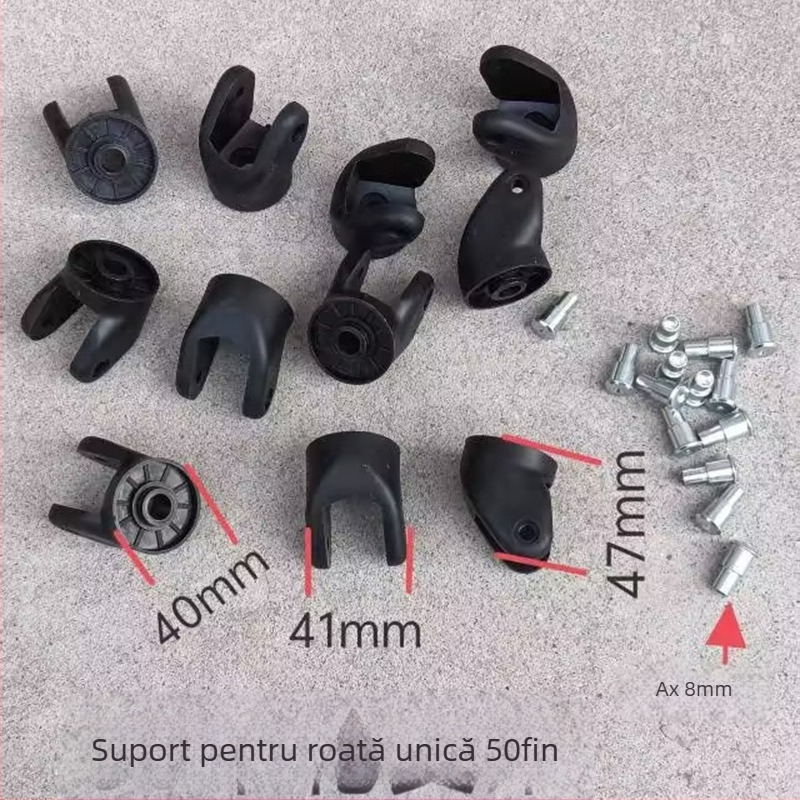 Roată universală pentru bagaje — rezistentă la abraziune, din plastic, demontabilă, accesorii pentru bagaje (Primăvara 2025, Simplitate urbană)