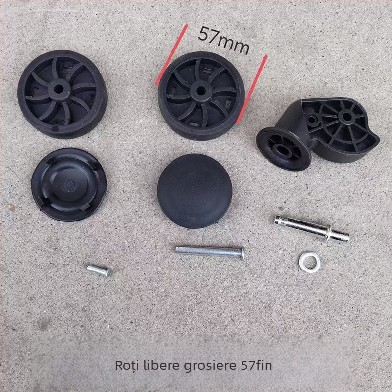 Roată universală pentru bagaje — rezistentă la abraziune, din plastic, demontabilă, accesorii pentru bagaje (Primăvara 2025, Simplitate urbană)