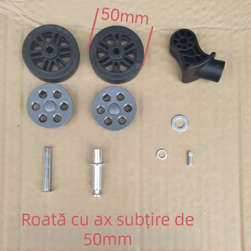 Roată universală pentru bagaje — rezistentă la abraziune, din plastic, demontabilă, accesorii pentru bagaje (Primăvara 2025, Simplitate urbană)