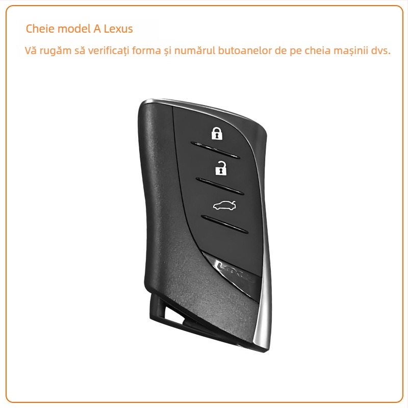 Carcasă de cheie Lexus ES200/ES300, RX350h, RX270 – Piele artificială, husă de cheie de înaltă calitate cu cataramă, personalizabilă