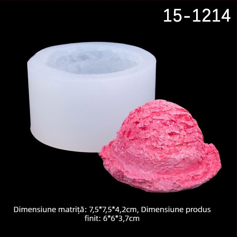 Formă rotundă din silicon pentru bile de înghețată și decorațiuni dulci