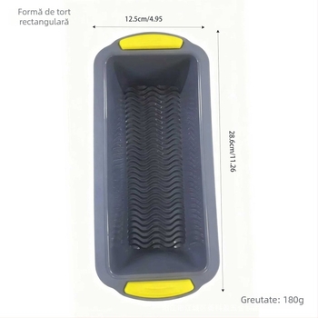 Formă din silicon pentru baghete, 4 compartimente, antiaderent, tavă de copt pentru pâine și prăjituri