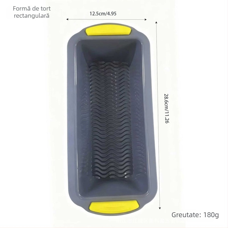 Formă din silicon pentru baghete, 4 compartimente, antiaderent, tavă de copt pentru pâine și prăjituri