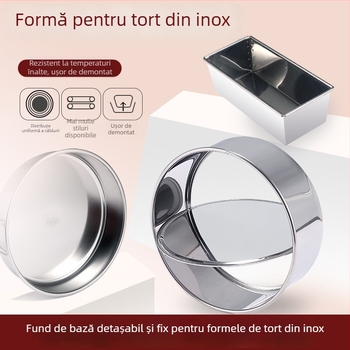 Jumao formă de tort din oțel inoxidabil, rotundă, pentru coacere, stil japonez