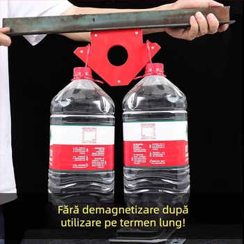 Locator magnetic pentru sudură cu instrument de poziționare multifuncțional și riglă triunghiulară, 90°