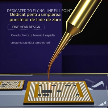 Repairman vârf de lipit din cupru – precizie, vârf unghiular (elbow), seria Flying soldering iron tip, fără plumb