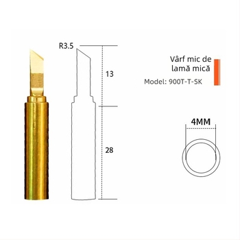 Repairman vârf de lipit din cupru – precizie, vârf unghiular (elbow), seria Flying soldering iron tip, fără plumb