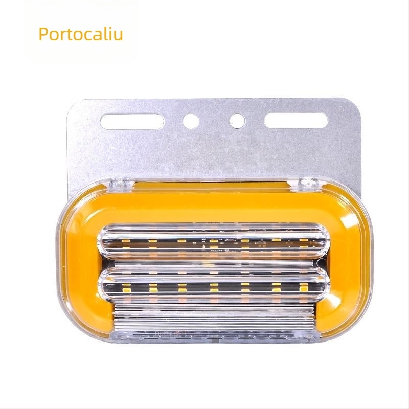 Lumină laterală LED pentru camioane mari și semiremorci, rezistentă la apă IP6, 12/24V, 0.6W, 40 lm, bază din aluminiu