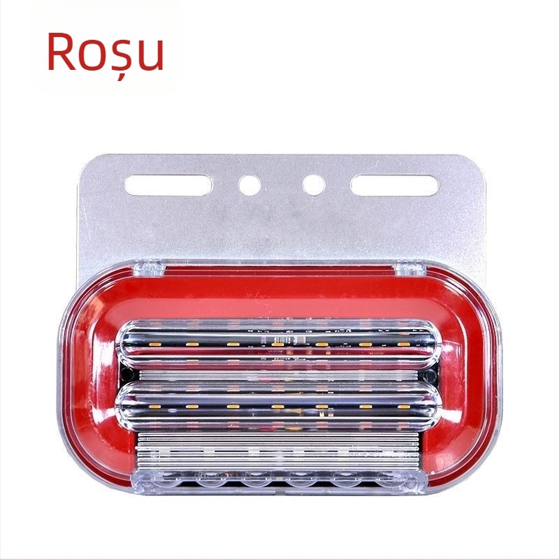 Lumină laterală LED pentru camioane mari și semiremorci, rezistentă la apă IP6, 12/24V, 0.6W, 40 lm, bază din aluminiu